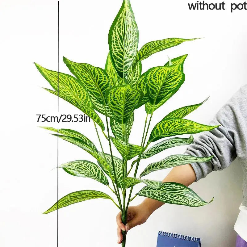 plante artificielle monstera tropicale à feuilles décoratives pour intérieur jardin - vue 6 sur 13