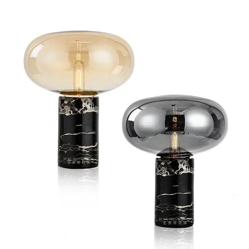Minimalist Marble Decoration Desk Lamp Glass Desk Light for Bedroom - vue 2 sur 10
