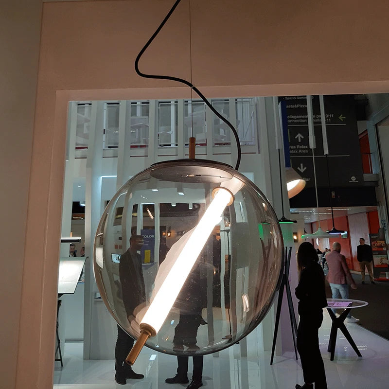 suspension créative en verre pour un éclairage moderne et élégant - vue 4 sur 9