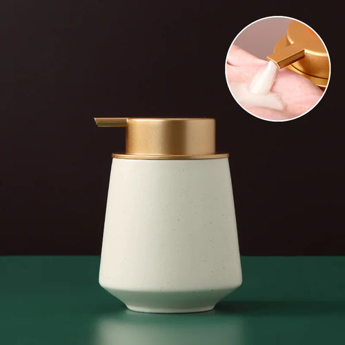 distributeur de savon portable en céramique 400 ml pour soins personnels - vue 14 sur 30