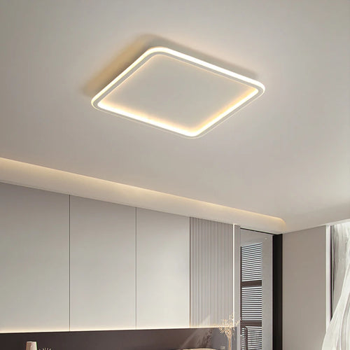 plafonnier à panneau carré ultra mince design moderne pour intérieur - vue 6 sur 6