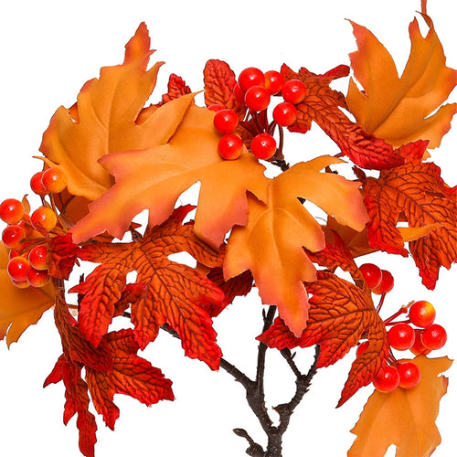 branche de feuilles d'érable artificielles pour décoration automnale - vue 8 sur 8