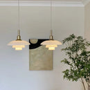 suspension design danois abat-jour en verre lumineux décoratif