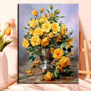 kit de peinture par numéro fleurs pour adultes décoration artisanale