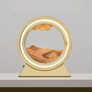 lampe de table créative avec sable mouvant 3D décoratif
