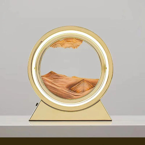 lampe de table créative avec sable mouvant 3D décoratif - vue 25 sur 24
