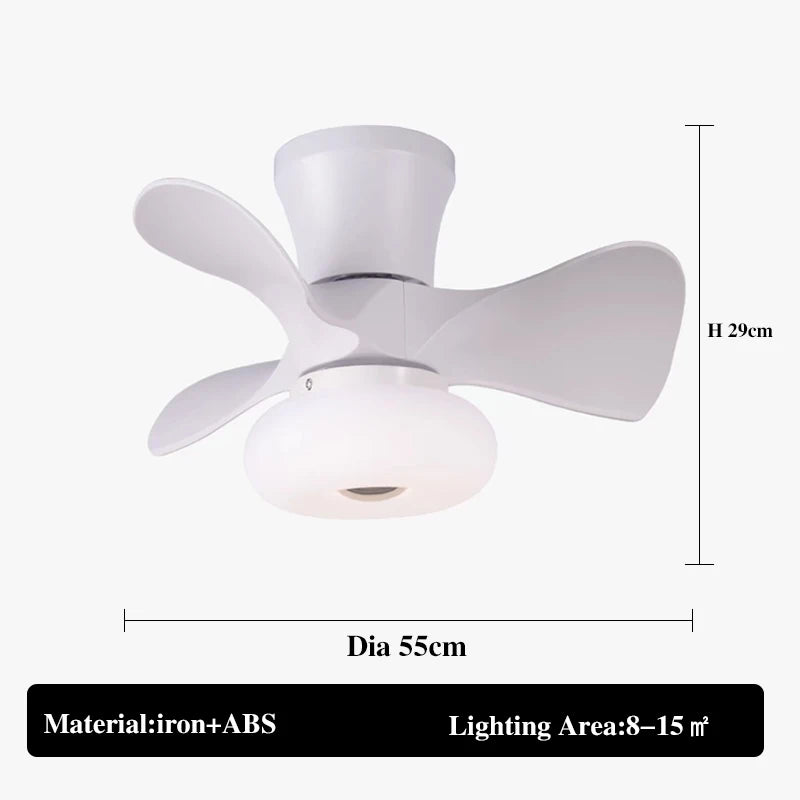 ventilateur de plafond lumineux avec télécommande et 6 vitesses - vue 12 sur 12