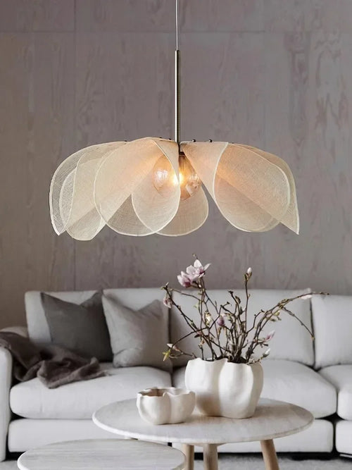 lustre nordique simple style japonais haut de gamme décoration florale - vue 2 sur 9