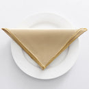 Serviette de table satin décorative pour réception mariage