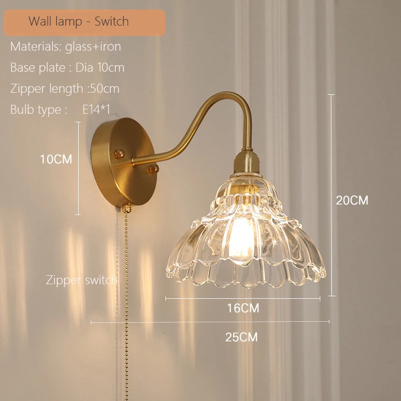 suspension en verre et laiton style japonais design nordique luxe - vue 8 sur 8