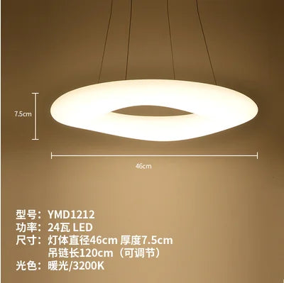 suspension moderne à led pour éclairage intérieur design - vue 8 sur 10