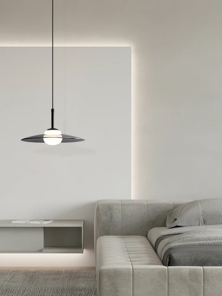 suspension minimaliste en verre pour café bar et restaurant - vue 3 sur 9