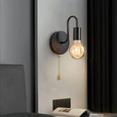 Applique murale industrielle nordique en fer noir E27