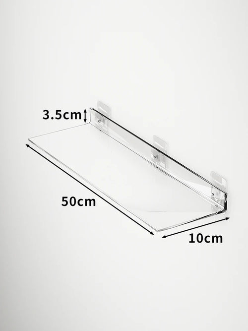 étagère murale flottante en acrylique transparent pour rangement organisé - vue 38 sur 57