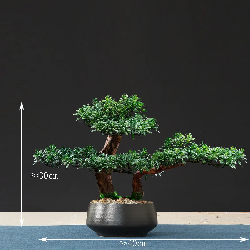 faux arbre bonsaï décoratif pour salon et aménagement paysager - vue 23 sur 36