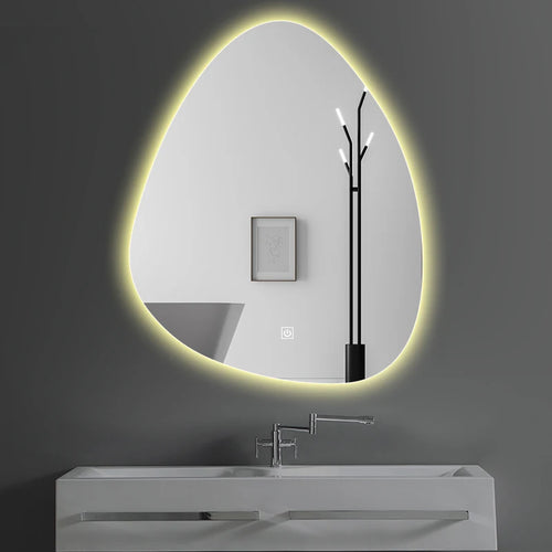 miroir intelligent multifonction avec haut-parleur bluetooth et éclairage réglable - vue 5 sur 13