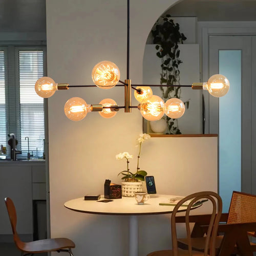 Suspension de lustre moderne nordique pour plafond décor à la maison salon chambre suspension luminaires d'intérieur E27 G95 G125 ampoule de lait - vue 3 sur 10