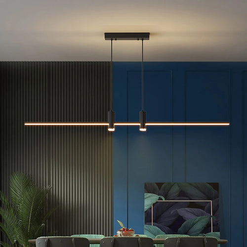 lustre nordique moderne avec projecteur pour restaurant et bar - vue 4 sur 18