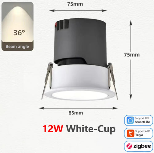 spot led cob zigbee intensité variable en aluminium - vue 14 sur 17