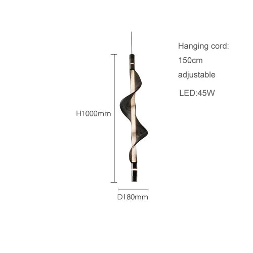 lustre design led acrylique tendance éclairage moderne 2024 - vue 13 sur 18