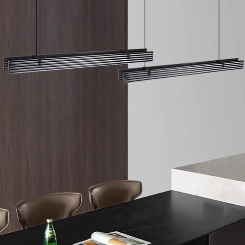 Lustre long en verre led design minimaliste - vue 4 sur 18