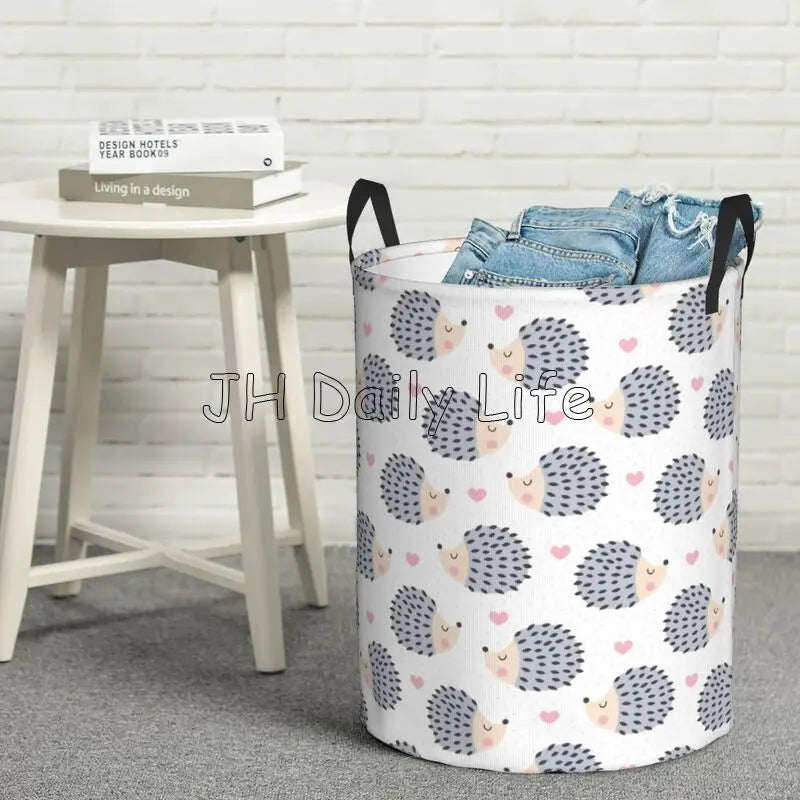 panier à linge hérisson mignon pliable et étanche pour rangement - vue 8 sur 8