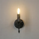 applique murale vintage en fer noir à led rétro