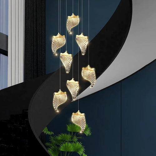 lustre led suspendu pour éclairage moderne intérieur - vue 4 sur 14