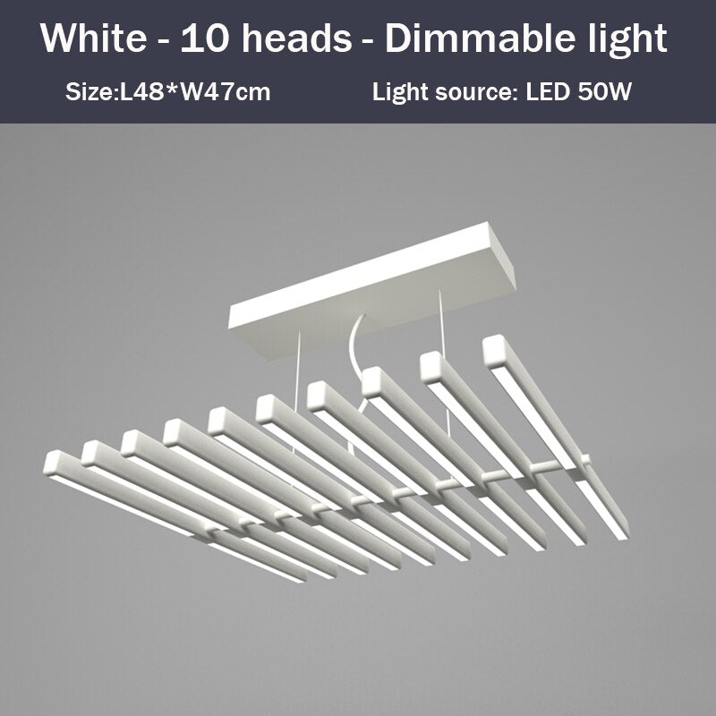 Lustre design LED en baguette lumineuse Bilbao - vue 11 sur 15