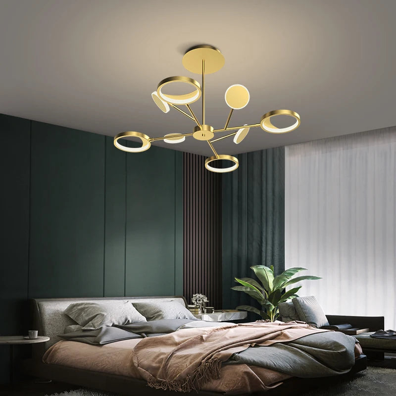 plafonnier led décoratif pour éclairage intérieur moderne - vue 3 sur 12