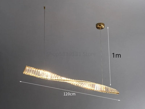 suspension en cristal moderne pour intérieur art déco minimaliste - vue 10 sur 12