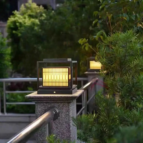 lampe solaire extérieure à led avec télécommande et intensité variable - vue 5 sur 10