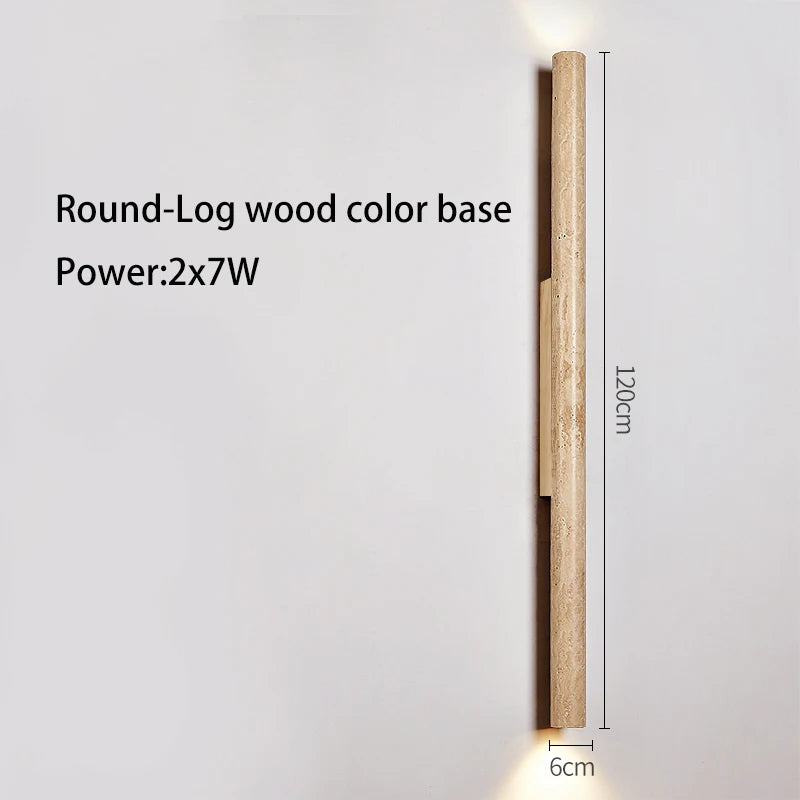 Applique murale longue Led en pierre - vue 9 sur 21