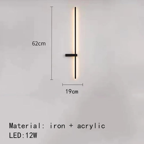 applique murale led minimaliste design artistique - vue 11 sur 15