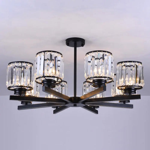 lustre en cristal moderne pour un éclairage intérieur élégant - vue 2 sur 22