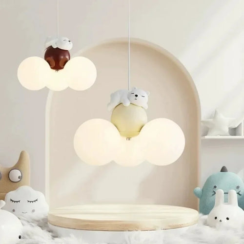 lustre créatif dessin animé ours ballon pour enfants - vue 7 sur 16