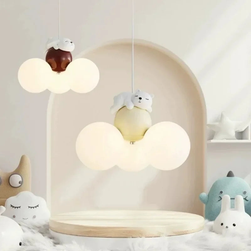 lustre créatif dessin animé ours ballon pour enfants - vue 6 sur 16