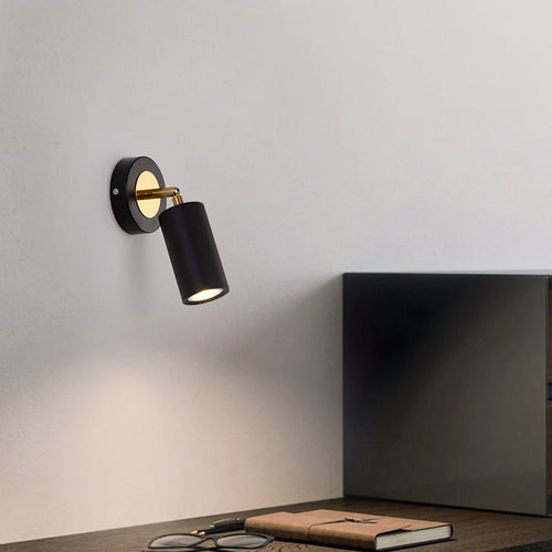 applique murale rotative moderne avec spot led décoratif - vue 6 sur 8