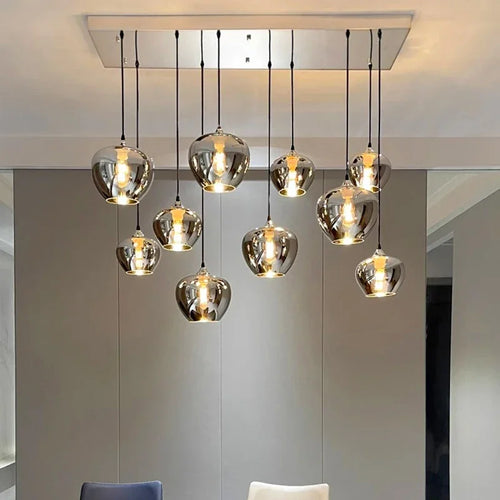 lustre en verre pour un éclairage intérieur élégant - vue 2 sur 7