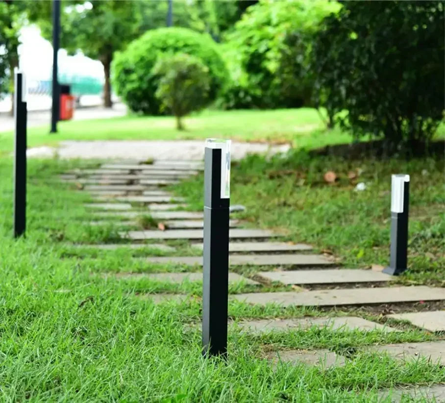 Capteur de mouvement humain LED lumière de pelouse extérieure étanche IP65 en aluminium acrylique ombre jardin Villa paysage passerelle lumière de pelouse - vue 5 sur 12