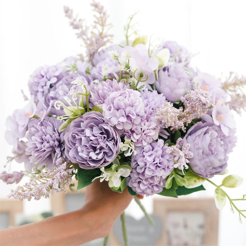 bouquets de mariée en soie pivoine décorations florales pour mariage - vue 2 sur 12