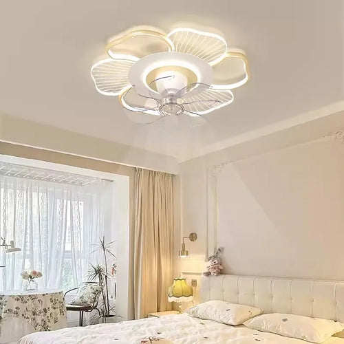 plafonnier moderne avec ventilateur rotatif 360 degrés pour un éclairage tendance - vue 4 sur 6
