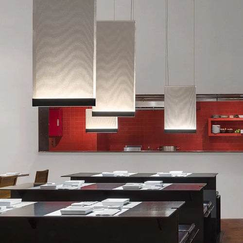 Suspension en tissu tricoté au design minimaliste moderne - vue 4 sur 16