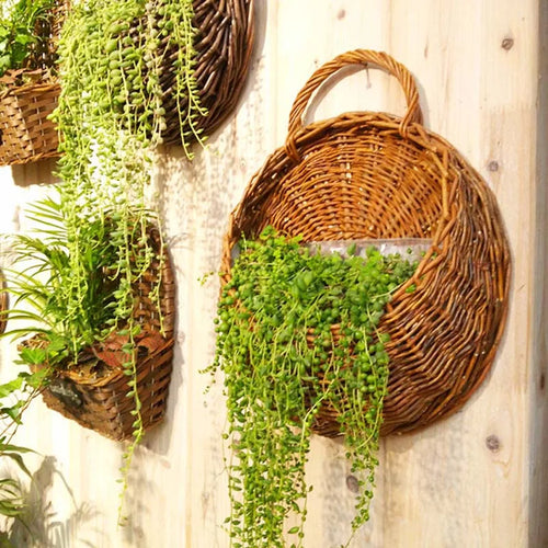 plantes artificielles en rotin à suspendre pour décoration intérieure et extérieure - vue 5 sur 29