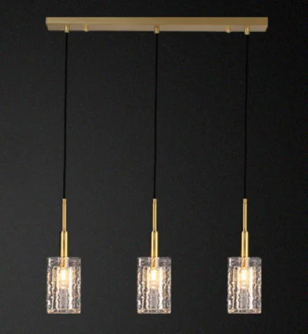 lustre en cristal doré design pour intérieur élégant et moderne - vue 10 sur 11