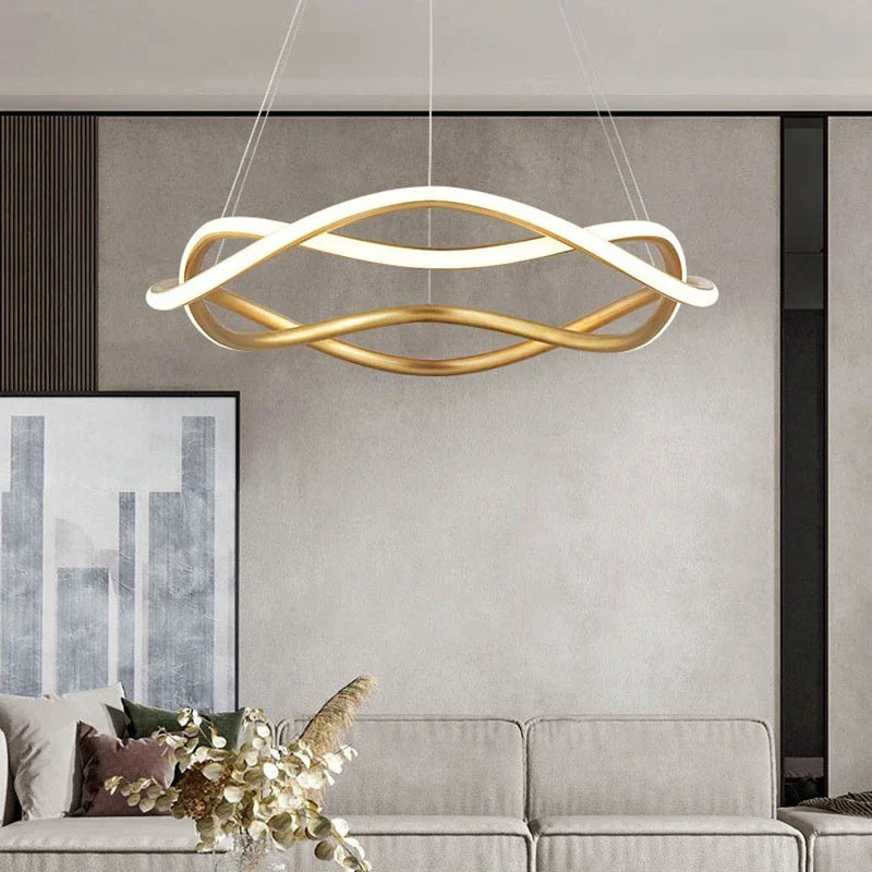 suspension à led moderne pour décoration intérieure élégante - vue 4 sur 12