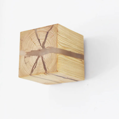 applique murale en bois massif au design nordique créatif - vue 5 sur 7
