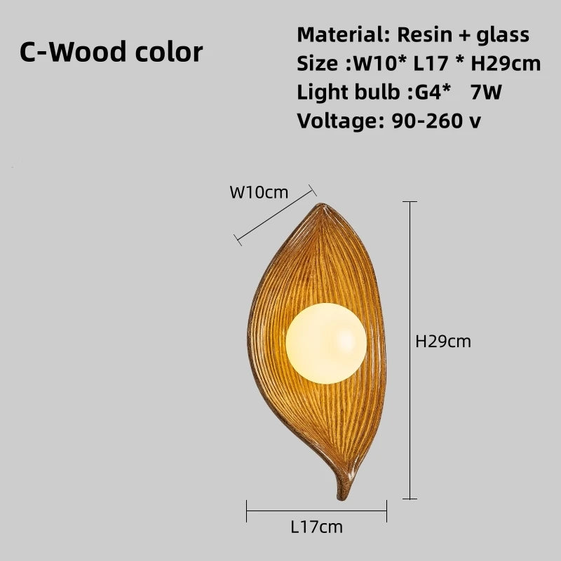 Wabi Sabi-Creative Boat LED Wall Light, Interior Resin Decorative Light, Designer, Hotel, Villa, Cafe, Aisle, G4 - vue 9 sur 9