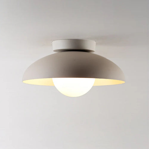 Plafonnier design moderne abat-jour arrondi - vue 3 sur 8