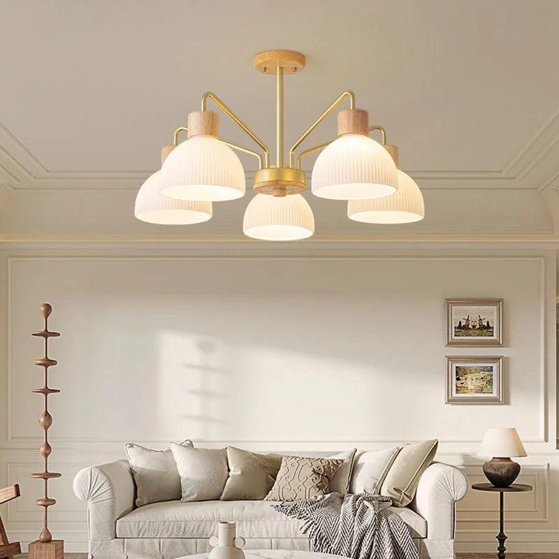 lustre en bois moderne pour décoration intérieure élégante et contemporaine - vue 4 sur 11